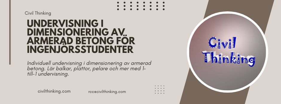 Online undervisning i dimensionering av armerad betong | CivilThinking